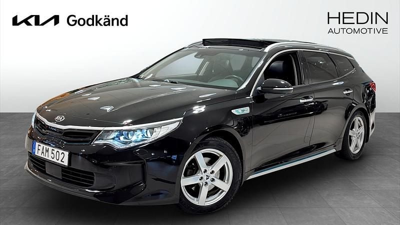 Svart (black) Begagnad 2018 Kia Optima Hybrid 2 Sedan | 190 000 kr (Marknadspris) - Bild 1/4