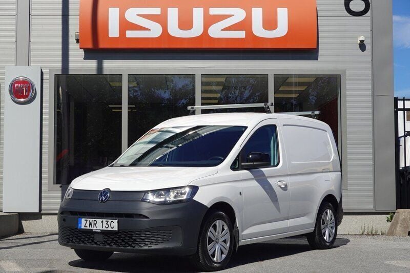 Vit Begagnad 2023 VW Caddy Minibuss | 287 375 kr (Bra pris) - Bild 1/4