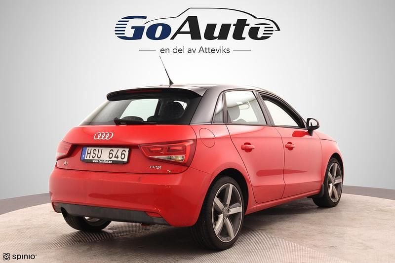 Begagnad Audi A1 Sportback Proline 86 HK (63 kW) 2013 Röd Halvkombi