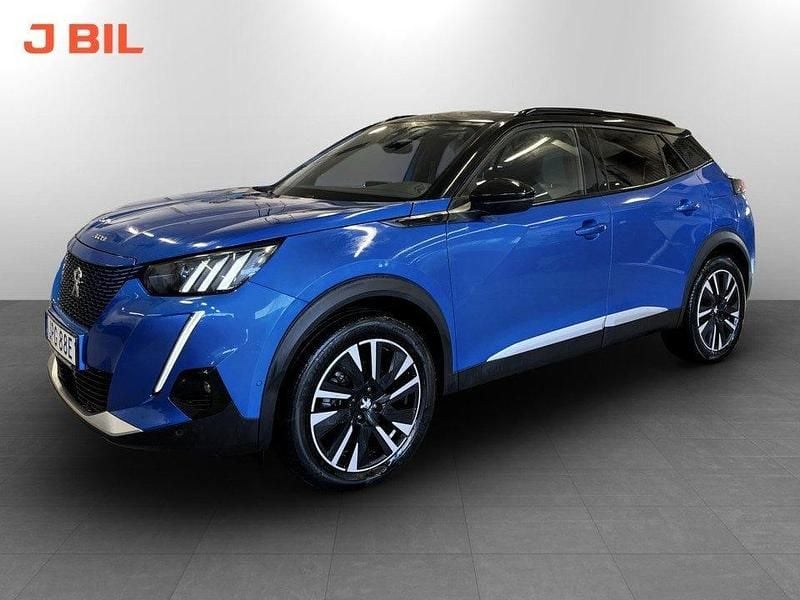 Begagnad Peugeot e-2008 GT 100 kW (136 HK) 2021 Blå SUV