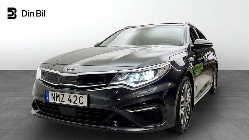 Grå Begagnad 2019 Kia Optima Hybrid Advance Sedan | 199 900 kr (Bra pris) - Bild 1/4