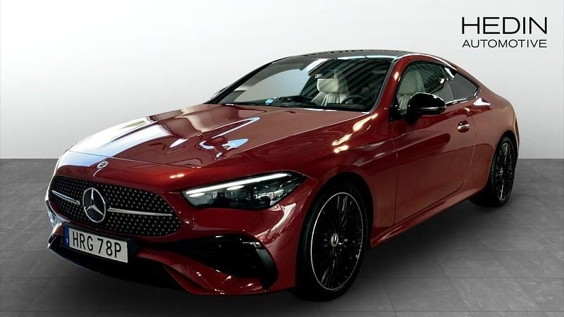 Röd (red) Begagnad 2024 Mercedes CLE200 AMG Sportkupé | 549 900 kr - Bild 1/4