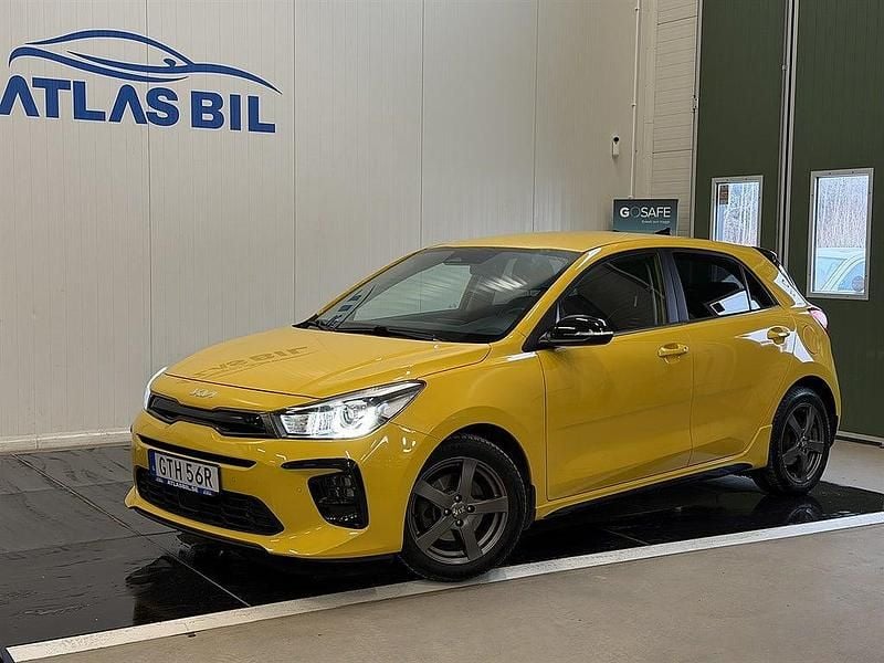 Begagnad Kia Rio GT-Line 120 HK (88 kW) 2021 Gul Halvkombi