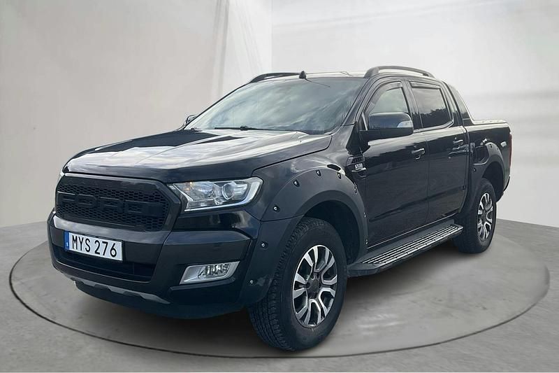 Svart Begagnad 2016 Ford Ranger Wildtrack Pickup | 259 000 kr - Bild 1/4