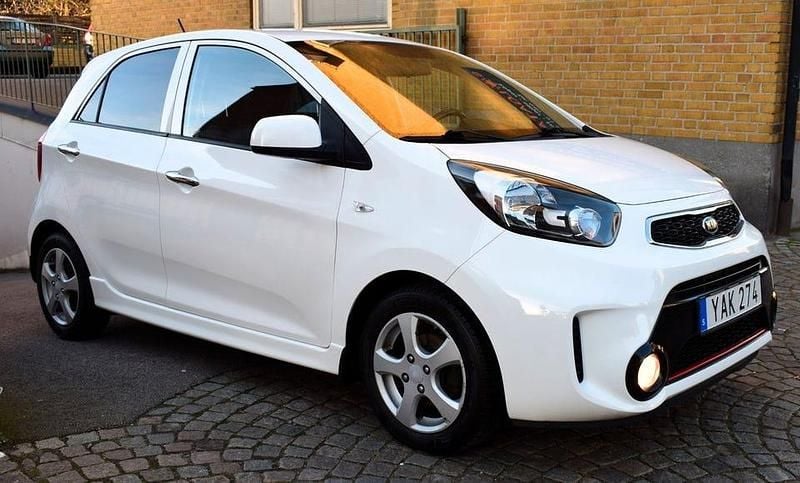 Begagnad Kia Picanto 67 HK (49 kW) 2016 Vit Halvkombi