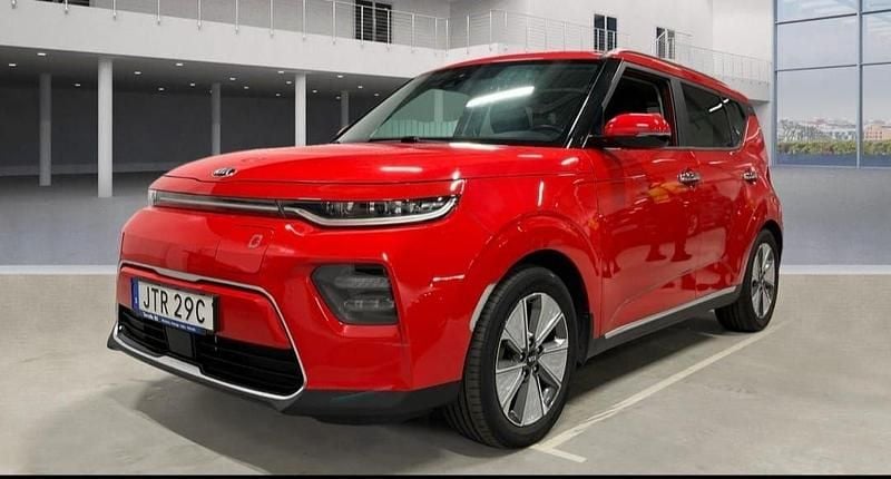Röd Begagnad 2021 Kia Soul EV Advance SUV | 177 900 kr (Superpris) - Bild 1/4