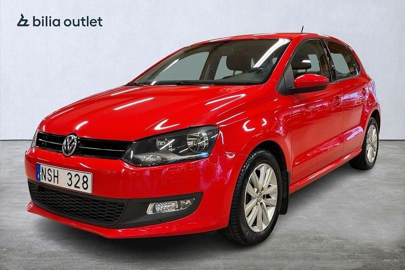 Röd Begagnad 2013 VW Polo Halvkombi | 79 900 kr (Marknadspris) - Bild 1/3