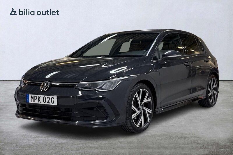 Grå Begagnad 2021 VW Golf VIII R-line Halvkombi | 319 900 kr (Dyr) - Bild 1/3