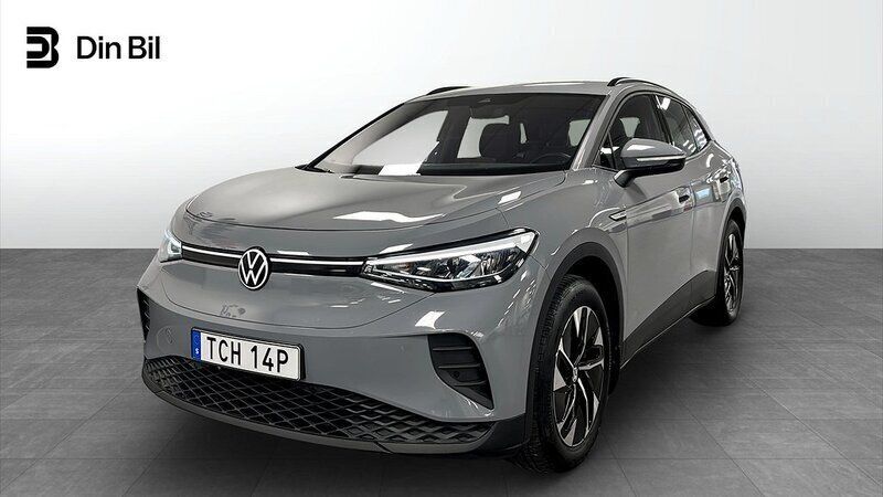 Grå (moonstone grey) Begagnad 2022 VW ID.4 Pro Performance SUV | 319 900 kr (Marknadspris) - Bild 1/4