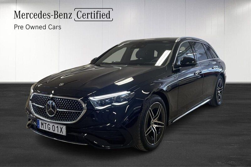 Svart Begagnad 2023 Mercedes E300 AMG Line Premium Kombi | 589 000 kr (Bra pris) - Bild 1/4