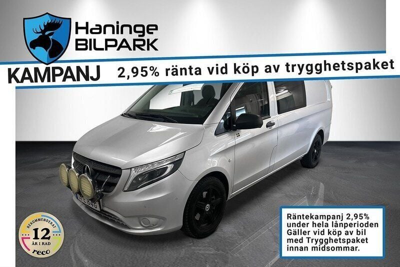 Silver Begagnad 2019 Mercedes Vito Minibuss | 349 900 kr - Bild 1/1