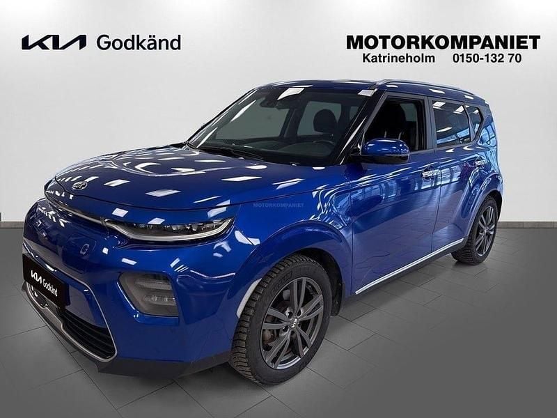 Begagnad Kia Soul EV Advance 150 kW (204 HK) 2021 Neptune blue metallic SUV