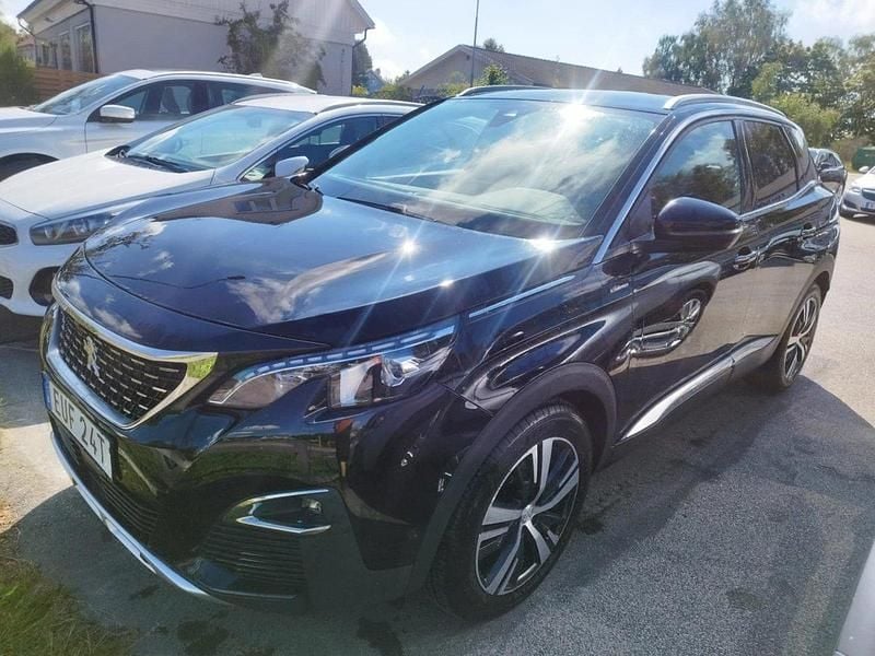 Svart Begagnad 2019 Peugeot 3008 GT-line SUV | 199 900 kr (Bra pris) - Bild 1/3