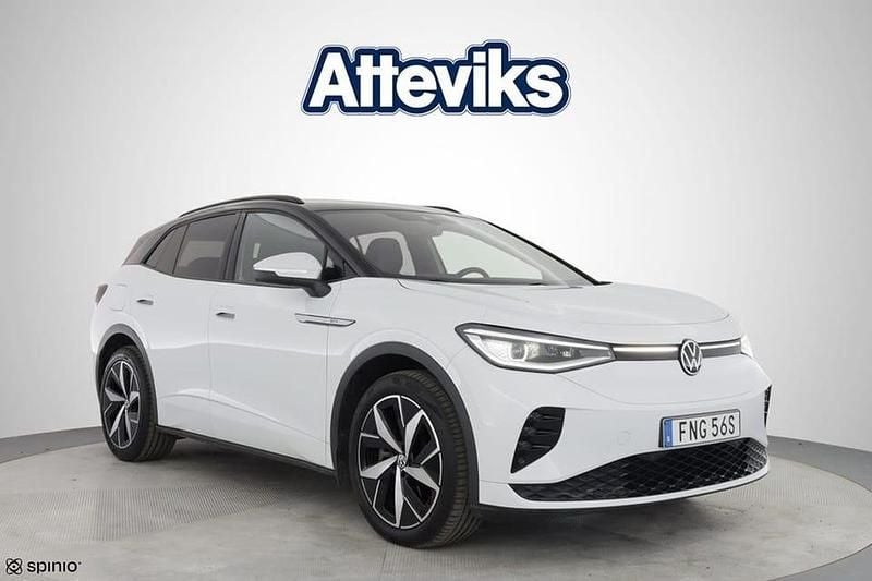 Vit Begagnad 2022 VW ID.4 GTX SUV | 339 900 kr (Bra pris) - Bild 1/3