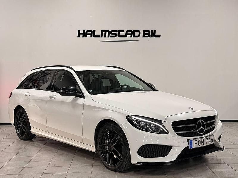 Vit Begagnad 2016 Mercedes C220 AMG Kombi | 184 500 kr (Marknadspris) - Bild 1/4
