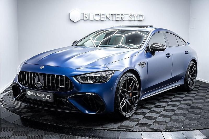 Blå Begagnad 2022 Mercedes AMG GT 63 AMG Sportkupé | 1 429 900 kr - Bild 1/4