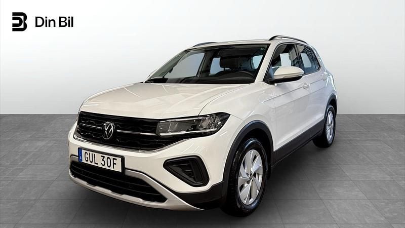 Vit Begagnad 2024 VW T-Cross Life SUV | 189 900 kr (Bra pris) - Bild 1/4