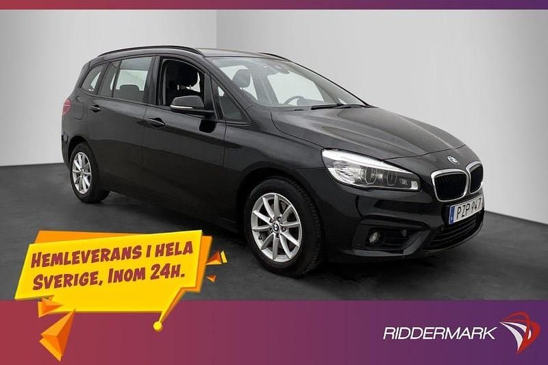 Svart Begagnad 2015 BMW 218 Gran Tourer Advantage Minibuss | 124 800 kr (Marknadspris) - Bild 1/3