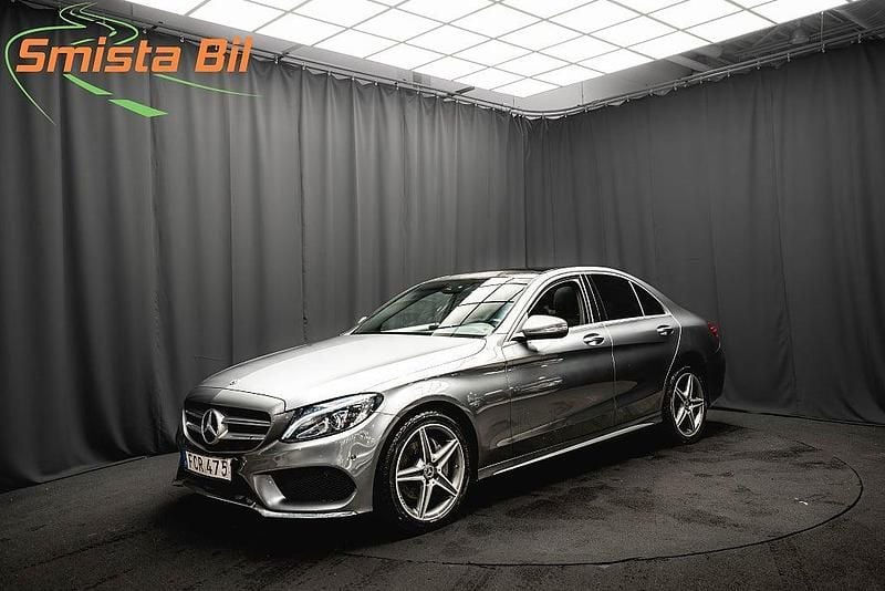 Grå Begagnad 2018 Mercedes C220 AMG Sedan | 239 900 kr (Marknadspris) - Bild 1/3