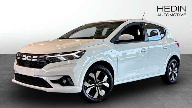 Vit (white) Ny 2025 Dacia Sandero Expression Halvkombi | 219 900 kr (Marknadspris) - Bild 1/4