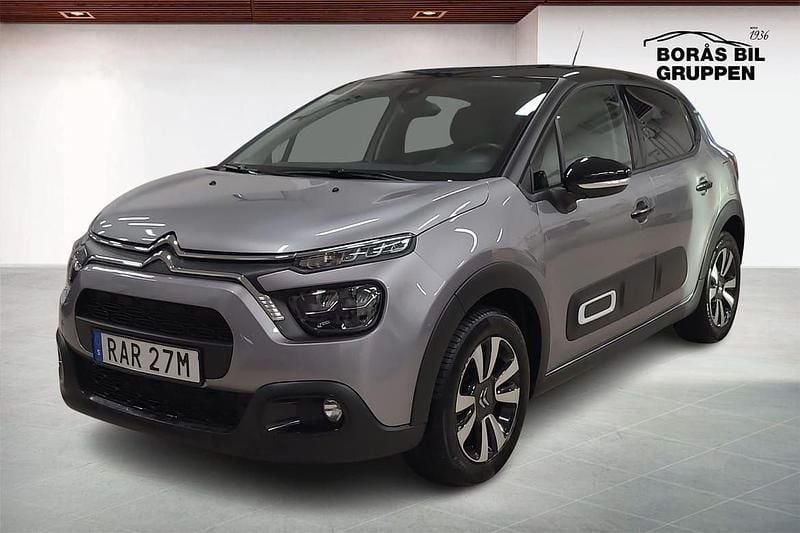 Grå Begagnad 2023 Citroën C3 PureTech Halvkombi | 179 000 kr (Marknadspris) - Bild 1/2