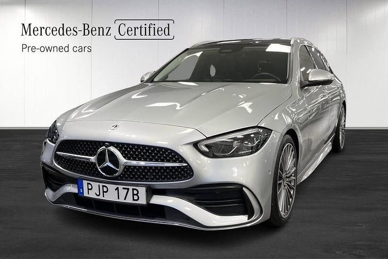 Silver Begagnad 2022 Mercedes C220 AMG line Kombi | 459 000 kr (Dyr) - Bild 1/4