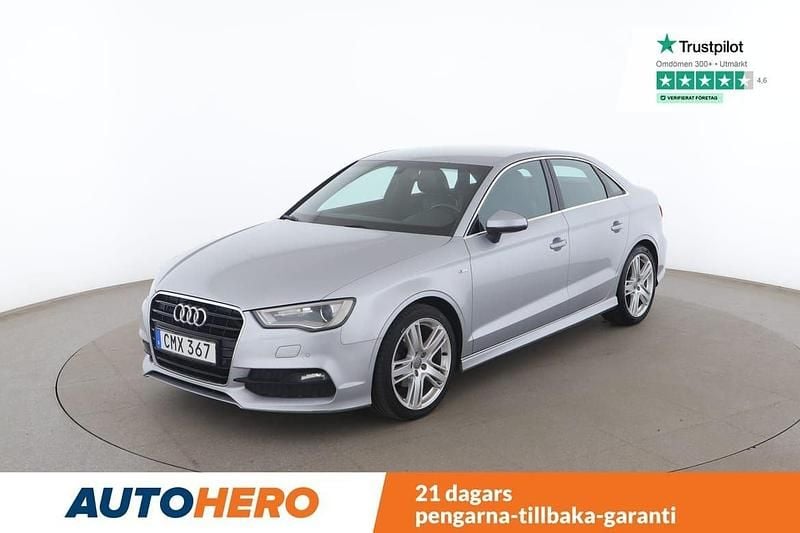 Silver Begagnad 2014 Audi A3 Ambition Sedan | 122 000 kr (Marknadspris) - Bild 1/4