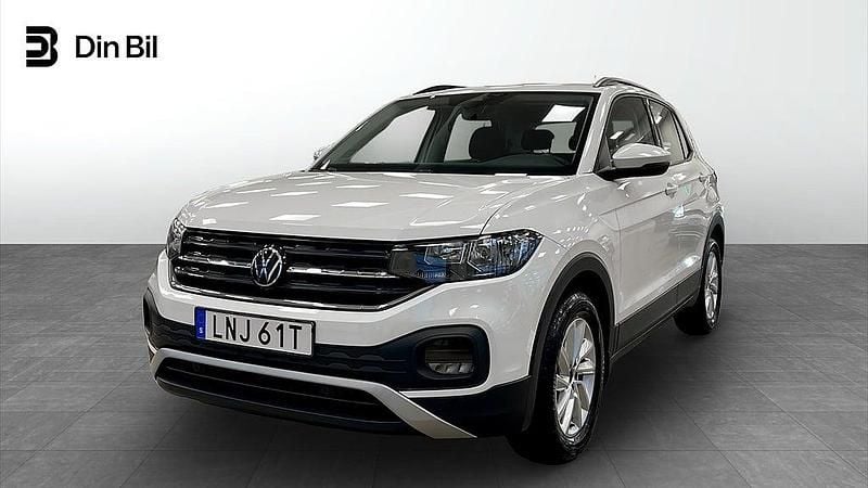 Pure white Begagnad 2022 VW T-Cross Life SUV | 174 800 kr (Marknadspris) - Bild 1/4