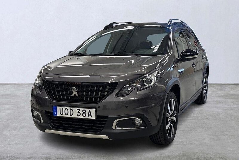 Grå Begagnad 2019 Peugeot 2008 GT-line SUV | 184 800 kr (Marknadspris) - Bild 1/4