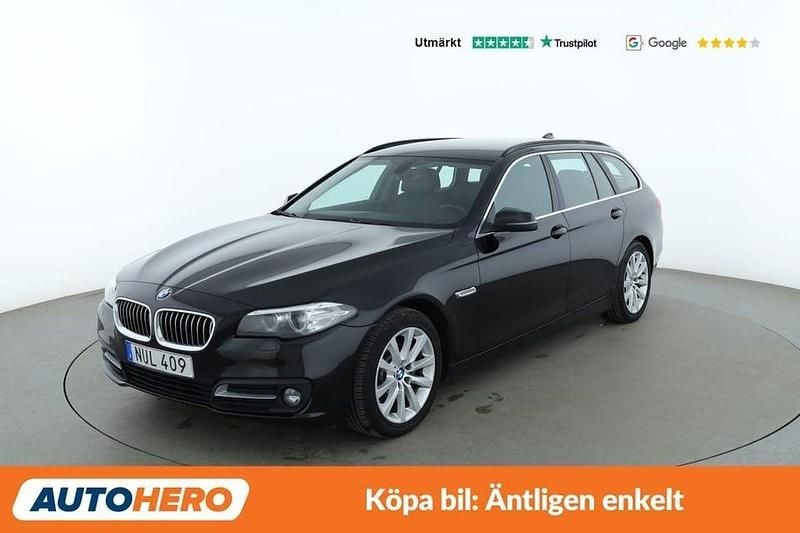 Svart Begagnad 2015 BMW 520 Kombi | 154 000 kr (Marknadspris) - Bild 1/4