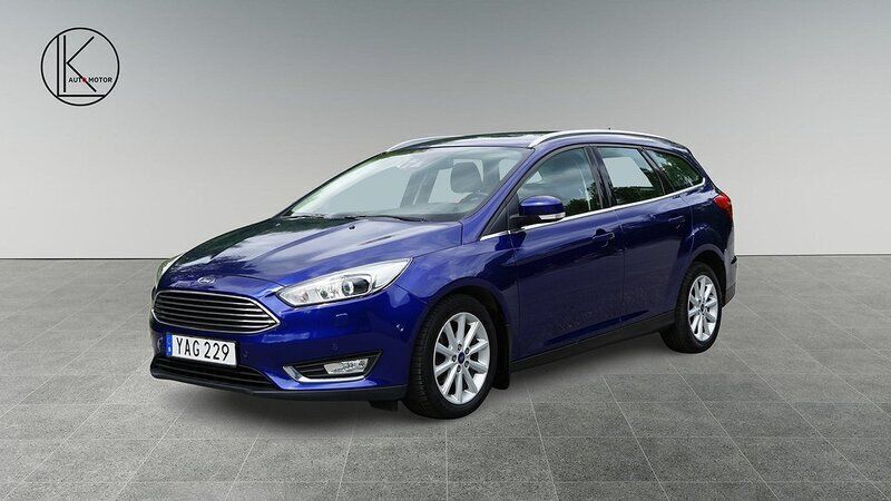 Blå Begagnad 2015 Ford Focus Kombi | 104 900 kr (Marknadspris) - Bild 1/4