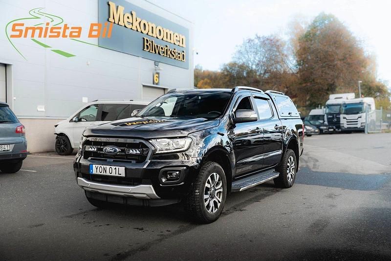 Svart Begagnad 2020 Ford Ranger Wildtrack Pickup | 359 700 kr (Bra pris) - Bild 1/3
