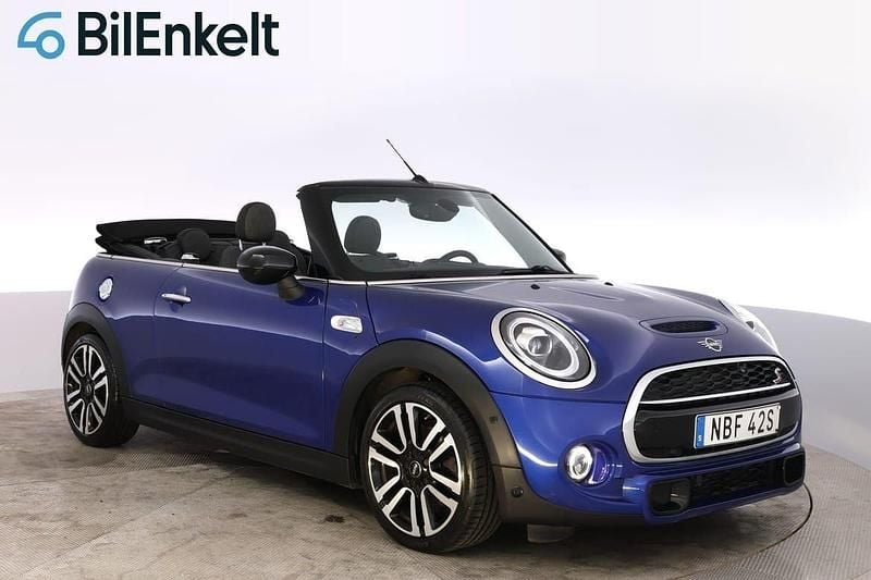 Blå Begagnad 2020 Mini Cooper S Cabriolet Cab | 259 900 kr (Marknadspris) - Bild 1/4