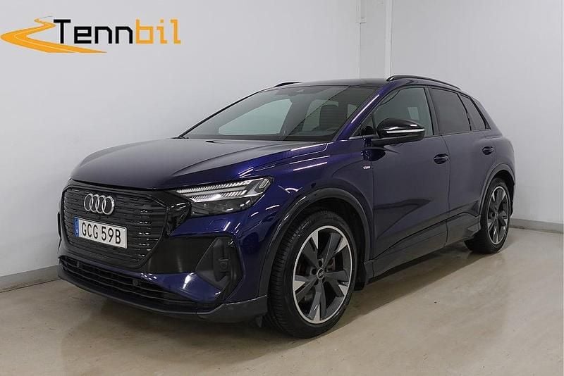 Begagnad Audi Q4 e-tron S-Line 219 kW (299 HK) 2021 Blå SUV