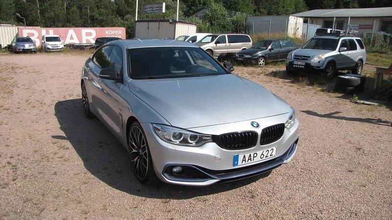 Silver Begagnad 2016 BMW 420 Gran Coupé Sport Line Sportkupé | 199 000 kr (Marknadspris) - Bild 1/4