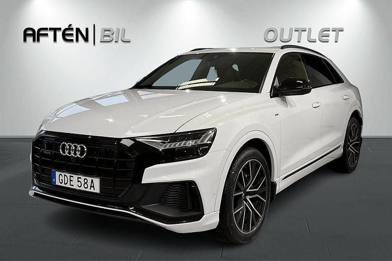 Vit Begagnad 2019 Audi Q8 S-Line SUV | 599 900 kr (Bra pris) - Bild 1/3