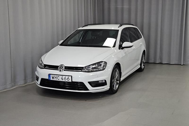 Begagnad VW Golf VII R-line 151 HK (111 kW) 2017 Vit Kombi