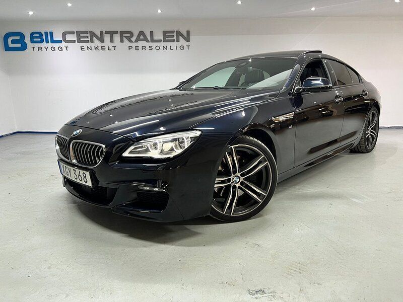 Svart Begagnad 2018 BMW 640 M Sport Sportkupé | 374 899 kr (Marknadspris) - Bild 1/4