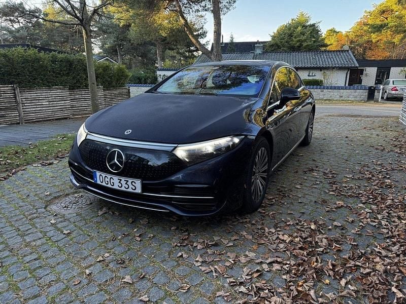 Blå Begagnad 2022 Mercedes EQS450+ Halvkombi | 499 950 kr - Bild 1/4