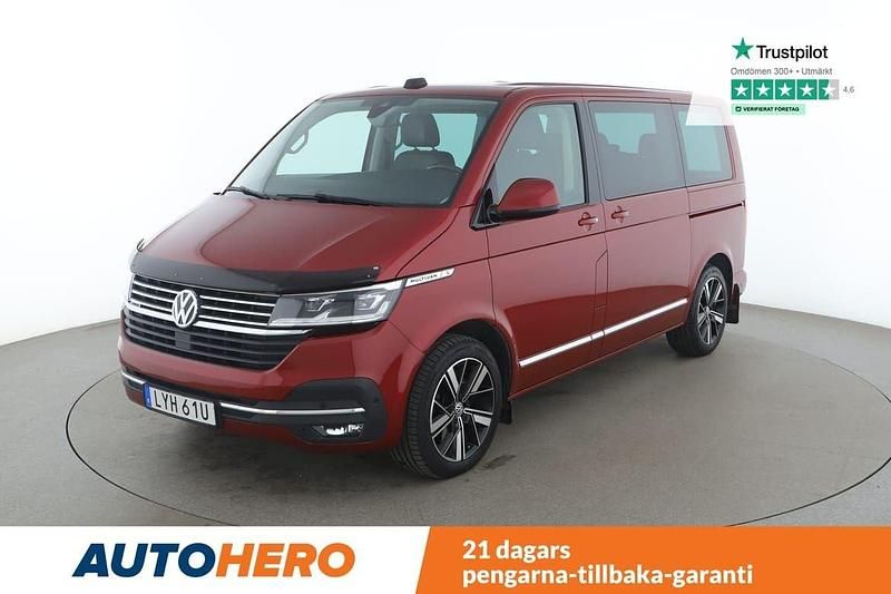 Röd Begagnad 2020 VW Multivan Highline Van | 524 000 kr (Dyr) - Bild 1/4