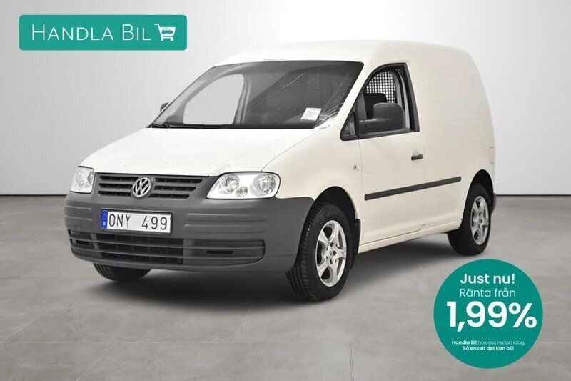 Vit Begagnad 2009 VW Caddy Minibuss | 49 900 kr (Marknadspris) - Bild 1/4