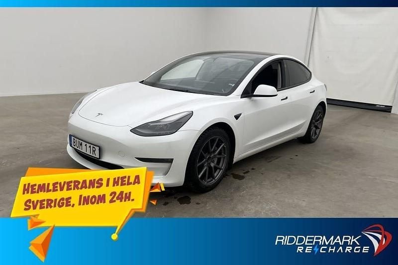 Vit Begagnad 2022 Tesla Model 3 Long Range AWD Sedan | 309 800 kr (Marknadspris) - Bild 1/3