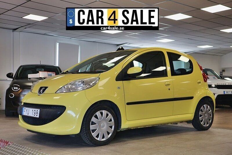 Gul Begagnad 2007 Peugeot 107 Halvkombi | 59 900 kr (Lite dyr) - Bild 1/4