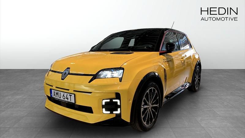 Gul (yellow) Begagnad 2025 Renault R5 Iconic Halvkombi | 384 900 kr (Dyr) - Bild 1/4