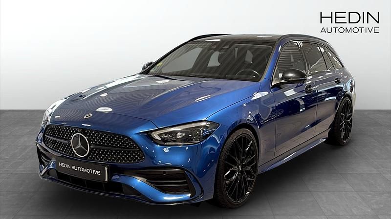 Blå Begagnad 2021 Mercedes C220 Kombi | 479 900 kr - Bild 1/4