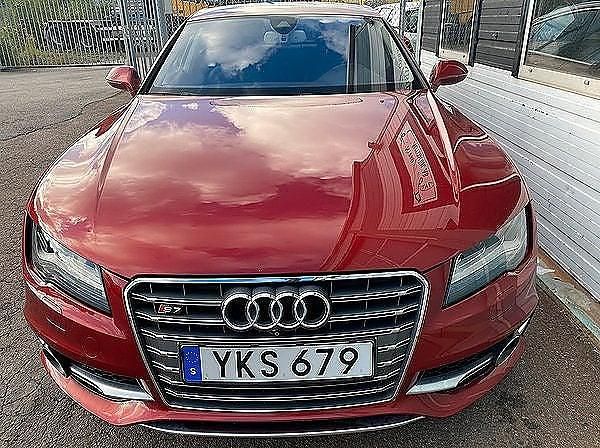 Begagnad Audi S7 Sportback 556 HK (408 kW) 2012 Röd Halvkombi