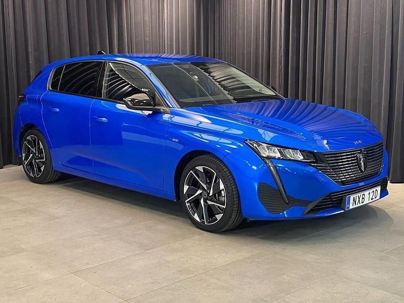 Blå Begagnad 2023 Peugeot 308 Allure Halvkombi | 279 500 kr (Marknadspris) - Bild 1/4