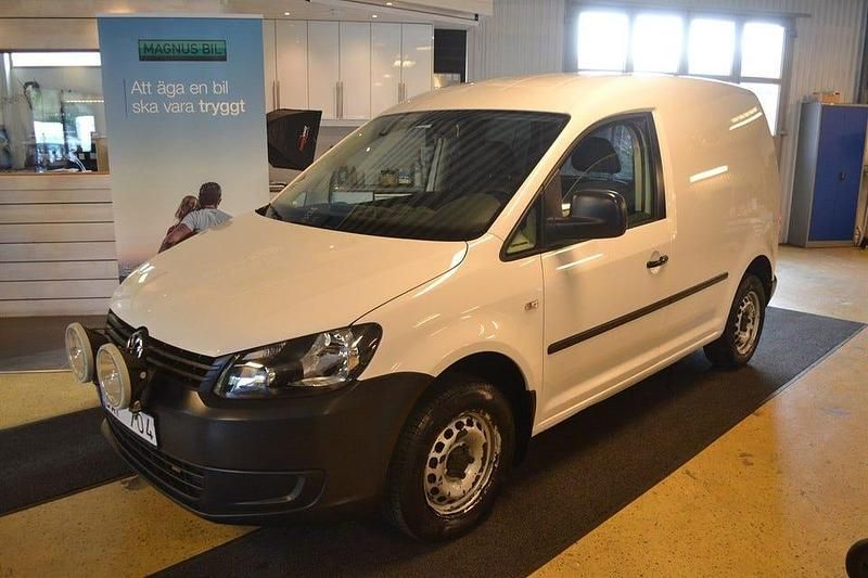 Begagnad VW Caddy 75 HK (55 kW) 2014 Vit Minibuss