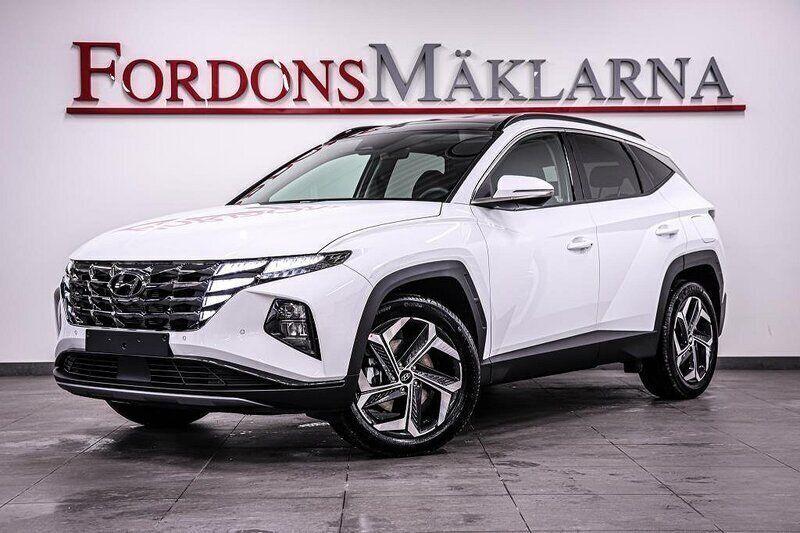 Polar white Begagnad 2021 Hyundai Tucson Advanced SUV | 514 900 kr - Bild 1/4