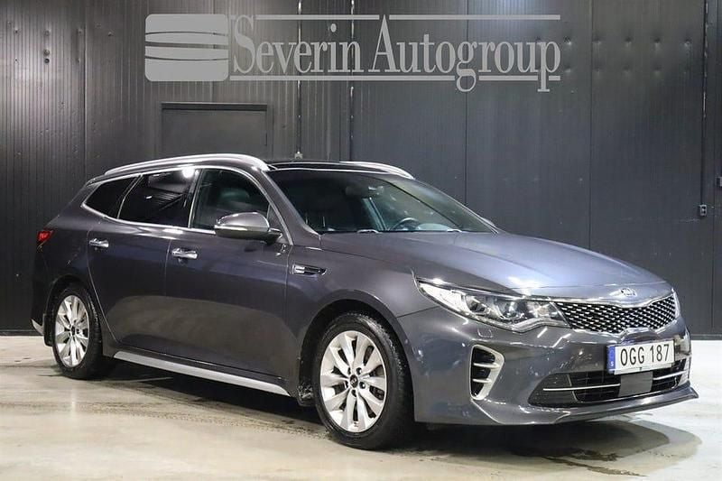 Grå Begagnad 2016 Kia Optima GT-Line Kombi | 124 900 kr (Lite dyr) - Bild 1/4